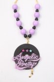 画像1: Angelic Pretty / Neon Musicネックレス  ブラック Y-25-06-01-001-AP-AC-SZ-ZY (1)