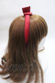 画像3: m petit by misako / TT*AMリボンカチューシャ  中赤 Y-25-06-01-048-LO-AC-SZ-ZT208-F001 (3)