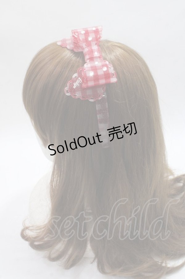 画像2: BABY,THE STARS SHINE BRIGHT / メルティーヌ Ribbon カチューシャ  レッド Y-25-06-01-051-BA-AC-SZ-ZY (2)