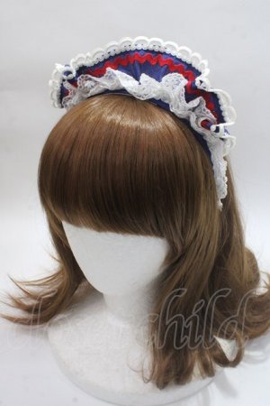 画像: BABY,THE STARS SHINE BRIGHT / Little Girlish Sweet Ribbonカチューシャ  ネイビー Y-25-06-01-052-BA-AC-SZ-ZY