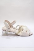画像4: axes femme POETIQUE / クリアヒールサンダル  キナリ Y-25-06-01-053-AX-SH-SZ-ZY (4)