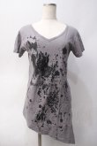 画像1: BPN FOR MEN / プリントアシメカットソー M グレー Y-25-06-01-065-GO-TO-SZ-ZY (1)