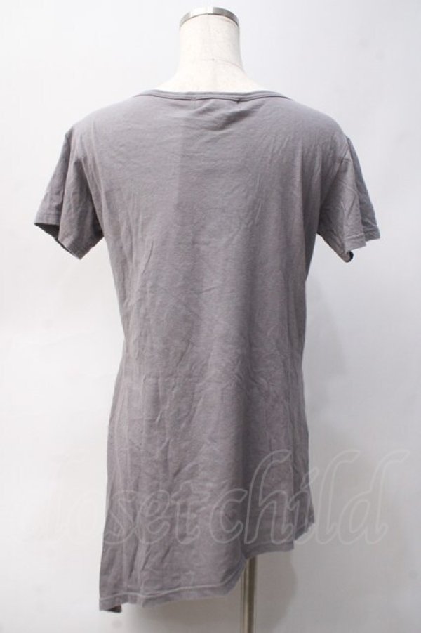画像2: BPN FOR MEN / プリントアシメカットソー M グレー Y-25-06-01-065-GO-TO-SZ-ZY (2)