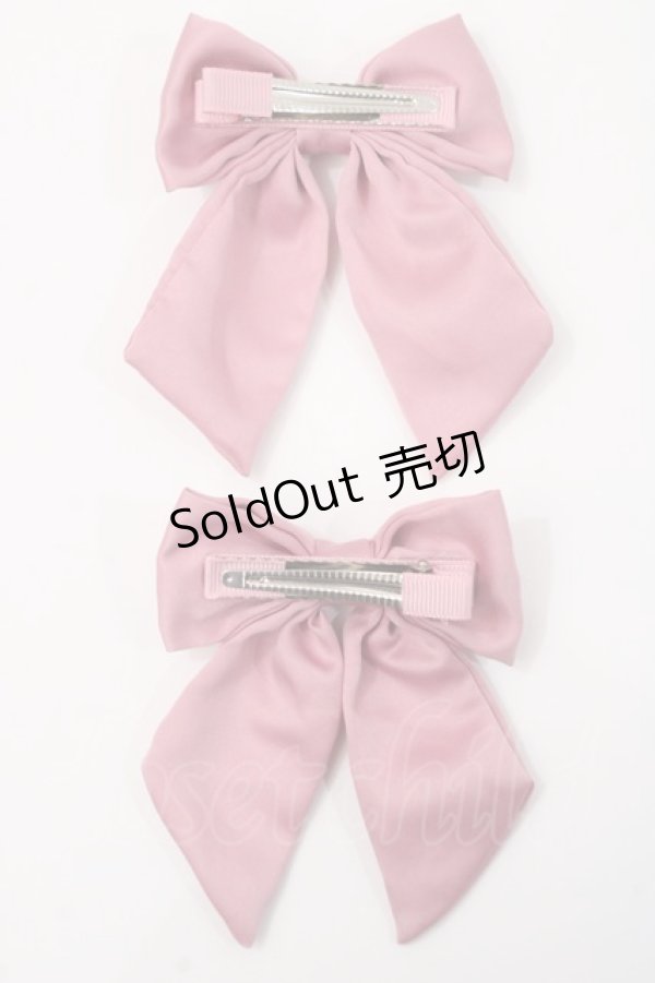 画像2: m petit by misako / サンリオキャラクターズコラボ マイメロディ　リボンクリップ  中桃 Y-25-06-01-010-LO-AC-SZ-ZY (2)