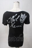 画像2: GLAD NEWS / スカルpt Tシャツ R 黒 Y-25-06-01-080-GL-TO-SZ-ZY (2)