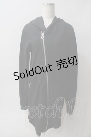 画像: CIVARIZE / Zenith コーティングロングZIPパーカー 44 ブラック Y-25-06-01-086-GO-TO-SZ-ZT-CL001