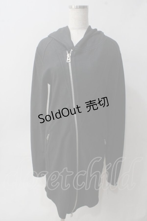 画像1: CIVARIZE / Zenith コーティングロングZIPパーカー 44 ブラック Y-25-06-01-086-GO-TO-SZ-ZT-CL001 (1)