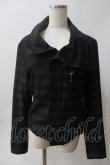 画像1: BPN FOR MEN / ラメボーダーZIPジャケット M 黒 Y-25-06-01-087-GO-TO-SZ-ZT214 (1)