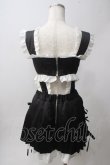 画像2: REFLEM / REFLEM×kuua コラボビスチェSET UP F ブラック Y-25-06-01-092-PU-OP-SZ-ZY (2)