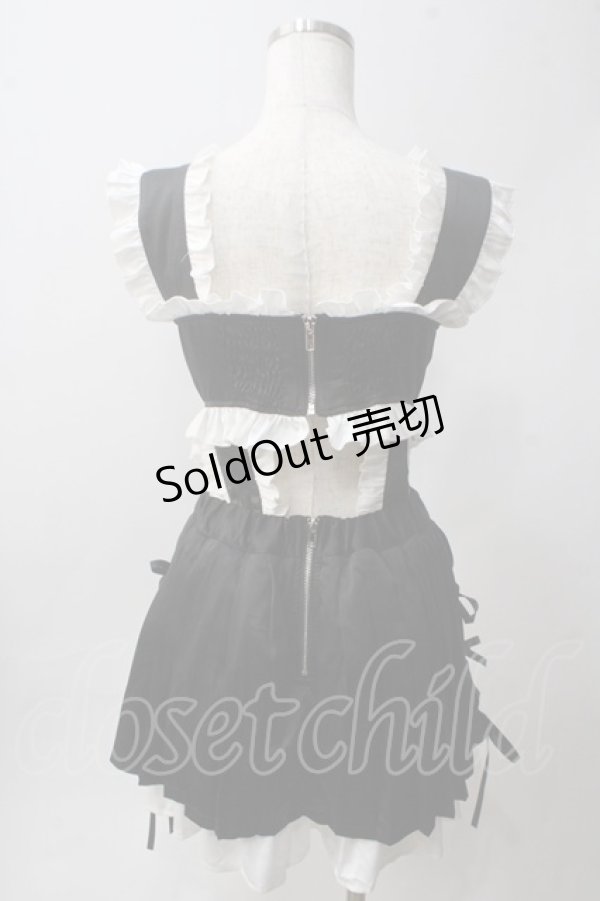 画像2: REFLEM / REFLEM×kuua コラボビスチェSET UP F ブラック Y-25-06-01-092-PU-OP-SZ-ZY (2)