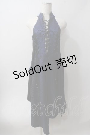画像: Qutie Frash / ホルターロングベスト  ブルー Y-25-06-01-094-QU-OP-SZ-ZS