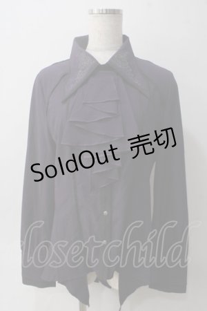 画像: Rozen Kavalier / ジャボ付き衿刺繍ブラウス  パープル Y-25-06-01-098-OO-BL-SZ-ZY