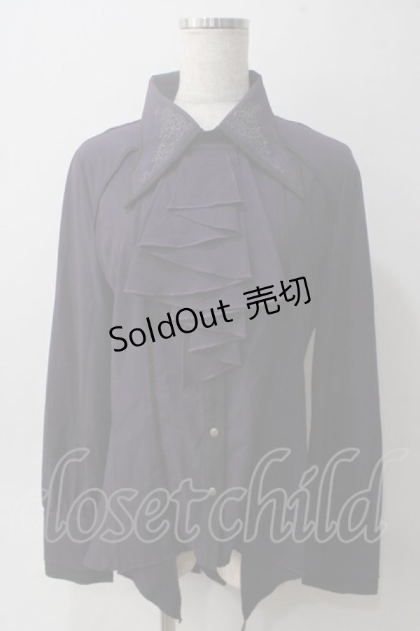 画像1: Rozen Kavalier / ジャボ付き衿刺繍ブラウス  パープル Y-25-06-01-098-OO-BL-SZ-ZY (1)