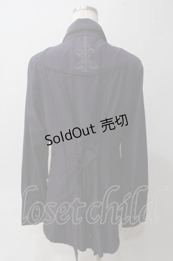 画像2: Rozen Kavalier / ジャボ付き衿刺繍ブラウス  パープル Y-25-06-01-098-OO-BL-SZ-ZY (2)