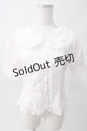 画像: BABY,THE STARS SHINE BRIGHT / スノードットブラウス  ピンク Y-25-06-01-103-BA-BL-SZ-ZY
