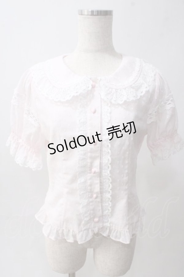 画像1: BABY,THE STARS SHINE BRIGHT / スノードットブラウス  ピンク Y-25-06-01-103-BA-BL-SZ-ZY (1)