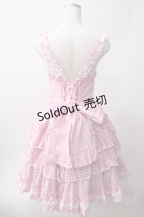 画像2: Angelic Pretty / Prettyフリルジャンパースカート  ピンク Y-25-06-01-123-AP-OP-SZ-ZY (2)