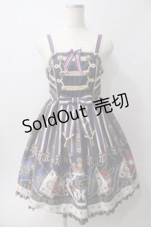 画像: Angelic Pretty / ガーディアンユニコーンジャンパースカート  紺 Y-25-06-01-124-AP-OP-SZ-ZY