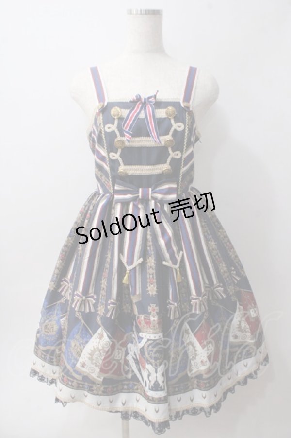 画像1: Angelic Pretty / ガーディアンユニコーンジャンパースカート  紺 Y-25-06-01-124-AP-OP-SZ-ZY (1)