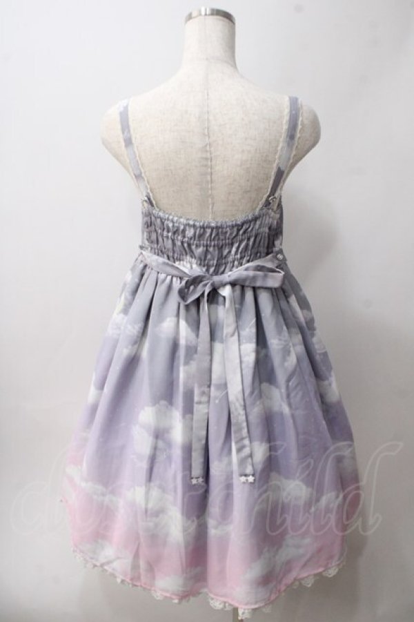 画像2: Angelic Pretty / Misty Sky Brilliant ColorジャンパースカートSet  Melancholic Moon(グレーピンク) Y-25-06-01-125-AP-OP-SZ-ZS (2)