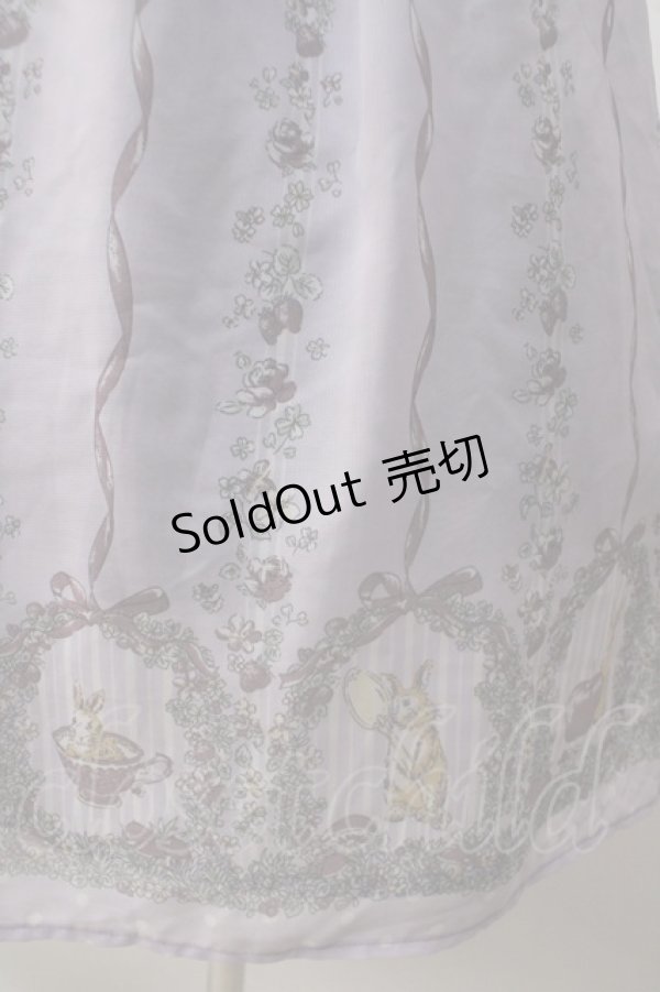 画像3: axes femme POETIQUE / ラビット苺柄ワンピース M ラベンダー Y-25-06-01-137-AX-OP-SZ-ZY (3)