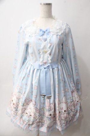 画像: To Alice / Pastel Baby Rabbitワンピース S サックス Y-25-06-01-153-LO-SK-SZ-ZY