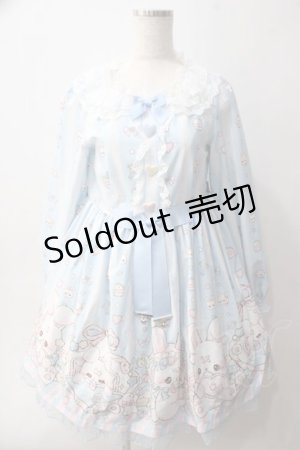 画像: To Alice / Pastel Baby Rabbitワンピース S サックス Y-25-06-01-153-LO-SK-SZ-ZY