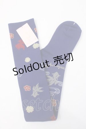 画像: metamorphose / 乙女の白昼夢オーバーニー  藍 Y-25-06-01-021-ME-ZA-SZ-ZY