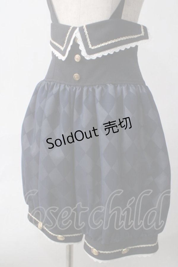 画像3: ALICE and the PIRATES / 双子の道化人形フラップ付きサロペットパンツ  ネイビー Y-25-06-01-167-PA-PA-SZ-ZY (3)