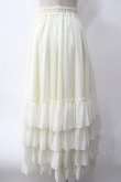 画像2: ATELIER PIERROT / Four-Tiered Ruffle Chiffon Skirt  アイボリー Y-25-06-01-179-EL-SK-SZ-ZY (2)