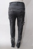 画像2: Ozz Croce / ベルトデザインストレッチパンツ  グレー Y-25-06-01-184-OO-PA-SZ-ZS (2)