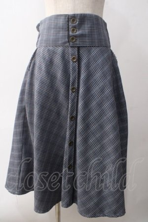 画像: axes femme / コルセット風ベルトスカート M 紺 Y-25-06-01-197-AX-SK-SZ-ZY
