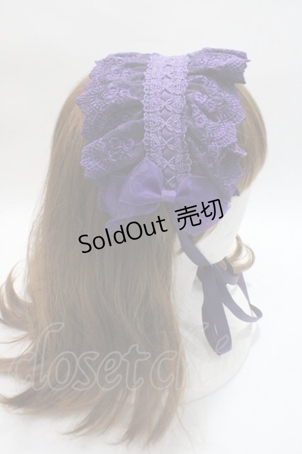 画像3: ATELIER PIERROT / Gothic Lattices Headdress  パープル Y-25-06-01-041-EL-AC-SZ-ZY (3)