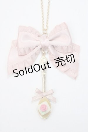 画像: axes femme kawaii / スウィートスプーンネックレス  ピンク Y-25-06-03-001-AX-AC-SZ-ZY