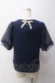 画像2: axes femme / ピーター・パン/刺繍トップス F 紺 Y-25-06-03-042-AX-TO-SZ-ZY (2)