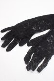 画像1: GOTH / レース手袋  黒 Y-25-06-03-007-GO-ZA-SZ-ZY (1)