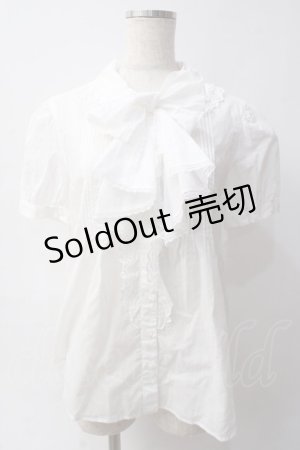 画像: Jane Marple / Multiple ribbon ブラウス M 白 Y-25-06-03-055-JM-BL-SZ-ZY
