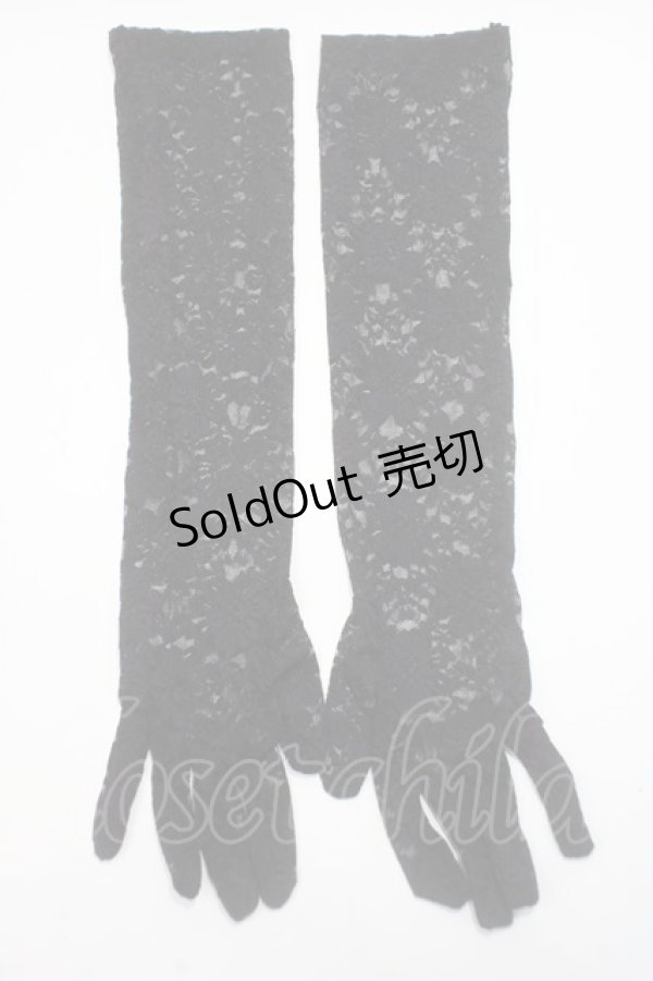 画像2: GOTH / レース手袋  黒 Y-25-06-03-007-GO-ZA-SZ-ZY (2)