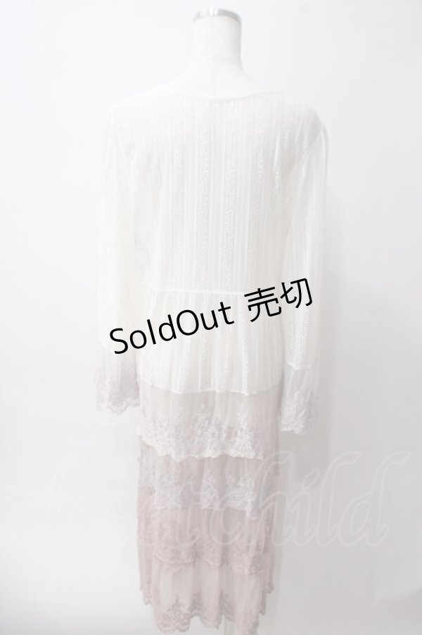 画像2: axes femme / グラデーションレースガウン M 淡ピンク Y-25-06-03-071-AX-TO-SZ-ZY (2)