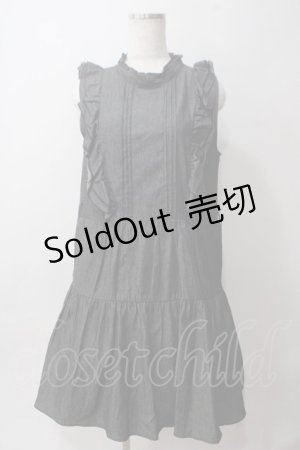 画像: axes femme POETIQUE / ノースリワンピース  グレー Y-25-06-03-077-AX-OP-SZ-ZY