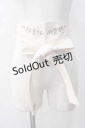 画像: axes femme / 薔薇刺繍サッシュベルト   Y-25-06-03-010-AX-ZA-SZ-ZY