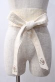 画像2: axes femme / 薔薇刺繍サッシュベルト   Y-25-06-03-010-AX-ZA-SZ-ZY (2)