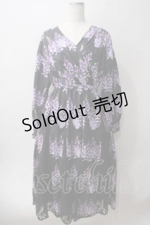 画像: axes femme / カシュクールワンピース F 黒 Y-25-06-03-087-AX-OP-SZ-ZY
