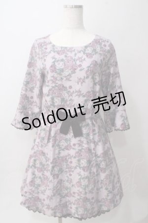 画像: axes femme POETIQUE / ローズ起毛ワンピース  ピンク Y-25-06-03-088-AX-OP-SZ-ZY