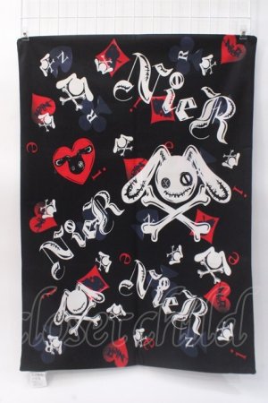 画像: NieR Clothing / NieRオリジナル総柄枕カバー【    】  黒 Y-25-06-03-012-PU-ZA-SZ-ZY