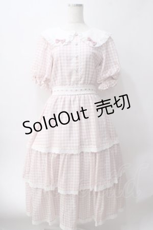 画像: meiify memory / LOVE for Ginghamろりーたワンピース M ピンク Y-25-06-03-101-LO-OP-SZ-ZY
