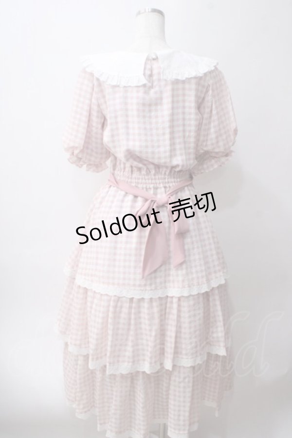 画像2: meiify memory / LOVE for Ginghamろりーたワンピース M ピンク Y-25-06-03-101-LO-OP-SZ-ZY (2)