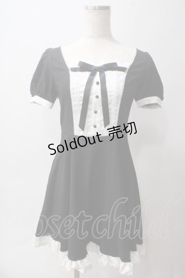画像1: DARK IN LOVE / Magic doll black white rebel dress XS ブラック Y-25-06-03-102-PU-OP-KB-ZY (1)