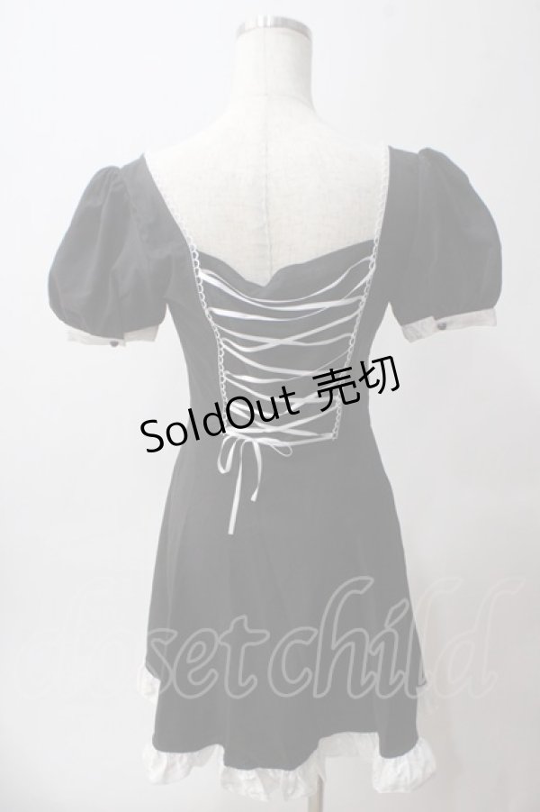 画像2: DARK IN LOVE / Magic doll black white rebel dress XS ブラック Y-25-06-03-102-PU-OP-KB-ZY (2)