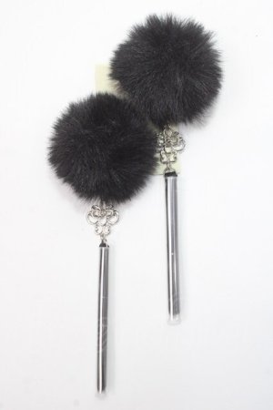 画像: axes femme POETIQUE / チャイナヘアークリップセット  黒 Y-25-06-03-002-AX-AC-SZ-ZY
